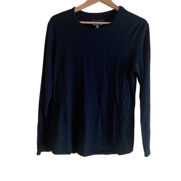 Cloudveil Baselayer Shirt Woman XL Black 100% Merino Wool Gorpcore Hiking - Picture 1 of 15